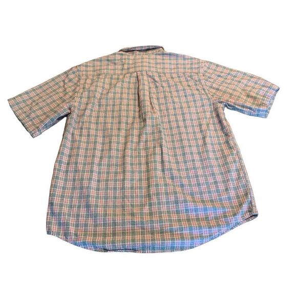 Carhartt Men’s Casual Short Sleeve Plaid Button Down Shirt Large - Picture 2 of 7